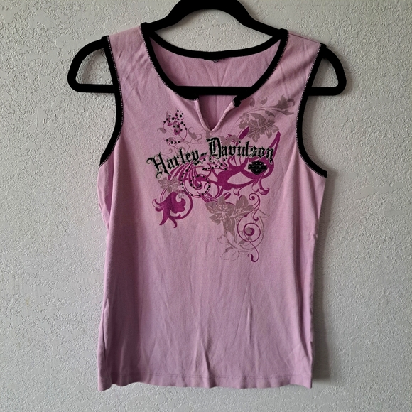 Harley-Davidson Women's Lavender Graphic Tank - Picture 2 of 5